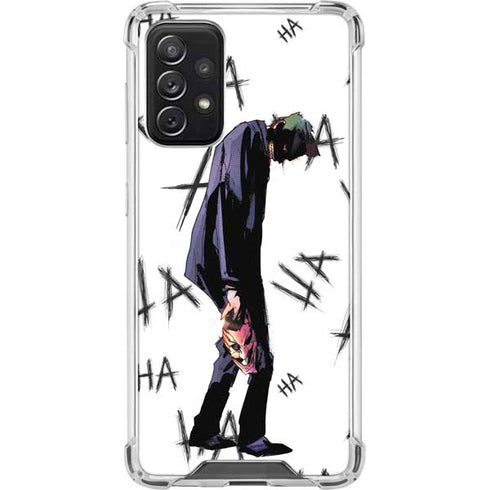 DC Comics The Joker HAHAHA Walking Galaxy A72 5G Clear Case